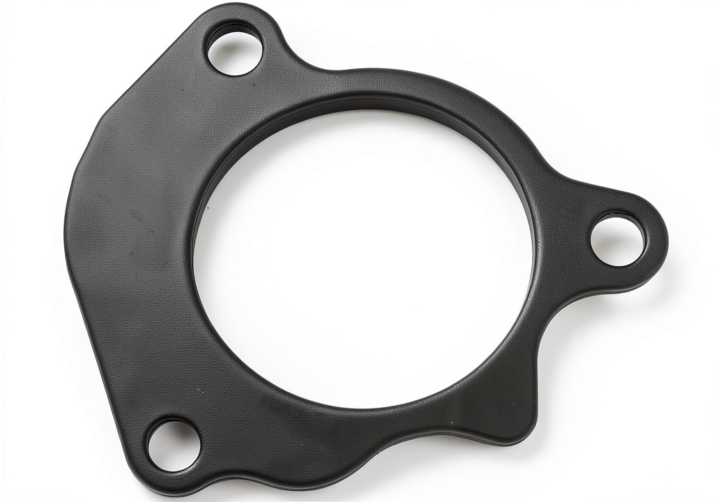 Installing fuel injection throttle body gasket on a vehicle engine
